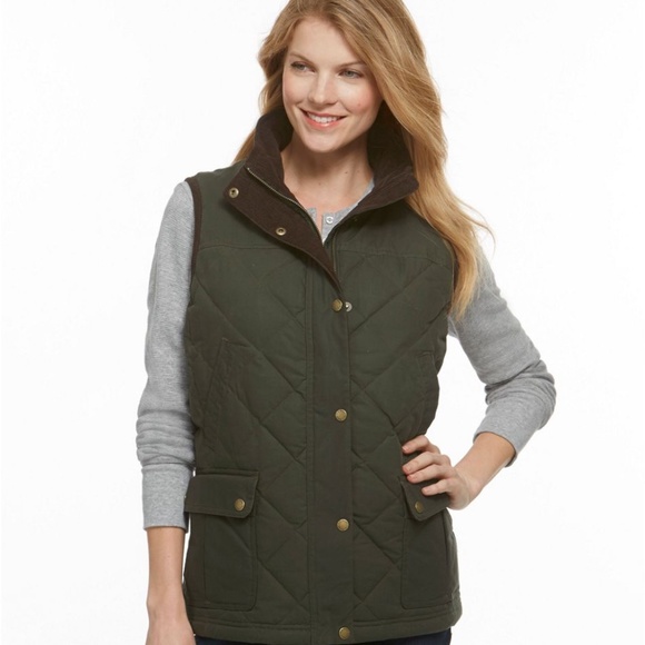 L.L. Bean Jackets & Blazers - LL Bean Waxed Cotton Down Vest